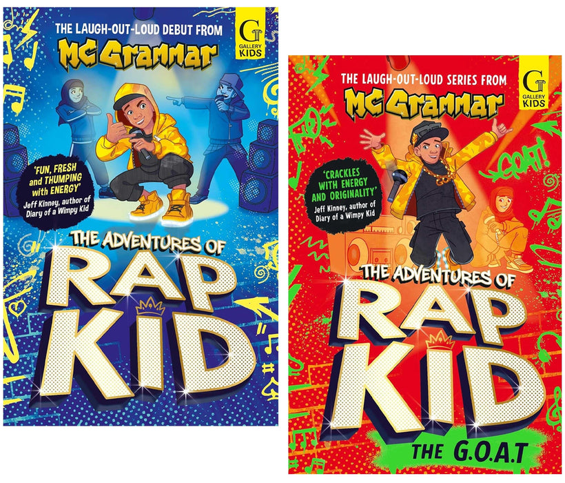The Adventures of Rap Kid Series by MC Grammar 2 Books Collection Set - Ages 8+ - Paperback 7-9 Simon & Schuster