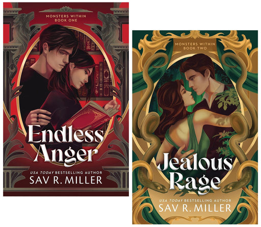 Monsters Within Series by Sav R. Miller 2 Books Sprayed Edges Collection Set - Fiction - Paperback Fiction Sourcebooks
