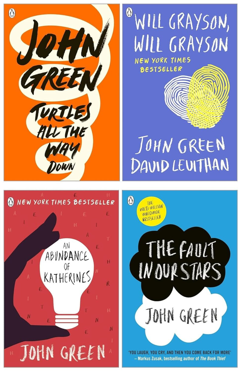John Green Collection 4 Books Set - Ages 14-16 - Paperback Young Adult Penguin Random House