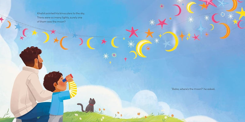 Too Soon For the Moon! - beautifully illustrated story that captures the excitement of Eid by Ayshah Ismail - Ages 3-5 - Paperback 3-5 Salaam Cherry