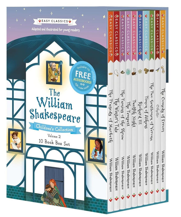 Easy Classics: The William Shakespeare Children's Collection by Gemma Barder (Volume 2) 10 Books Box Set - Ages 7-9 - Paperback 7-9 Sweet Cherry Publishing