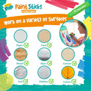 Paint Pop - Creation Station Portable Table Top Easel For Kids - Foldable for Storage, Double Sided with Wipeable Whiteboard - Includes 6 Paint Sticks, Duster and Paper Clips - Ages 3+ 3-5 TRENDS UK LTD