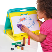 Paint Pop - Creation Station Portable Table Top Easel For Kids - Foldable for Storage, Double Sided with Wipeable Whiteboard - Includes 6 Paint Sticks, Duster and Paper Clips - Ages 3+ 3-5 TRENDS UK LTD