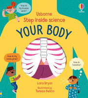 Step Inside Science: Your Body by Lara Bryan - Ages 5+ - Board Book 5-7 Usborne Publishing Ltd
