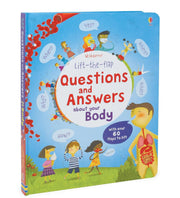 Usborne: Lift the Flap Questions & Answers about your Body by Katie Daynes - Ages 4+ - Board Book 3-5 Usborne Publishing Ltd