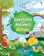Usborne: Lift the Flap Questions and Answers About Nature by Katie Daynes - Ages 5+ - Board Book 5-7 Usborne Publishing Ltd