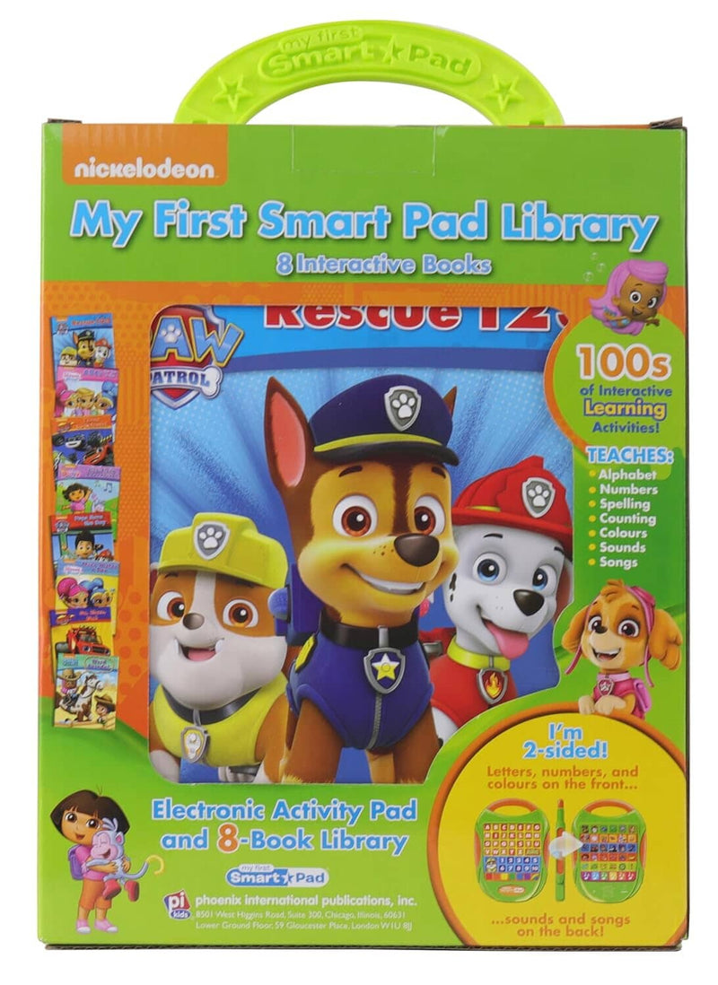 Nickelodeon PAW Patrol: My First Smart Pad Library & 8 Interactive Books Box Set - 18 Months+ - Educational Toy 0-5 PI Kids