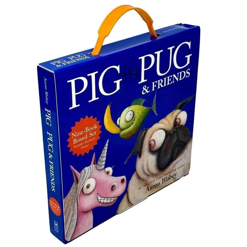 Pig The Pug & Friends by Aaron Blabey 9 Books Boxed Set (Includes Exclusive Poster!) - Ages 3+ - Paperback 3-5 Scholastic