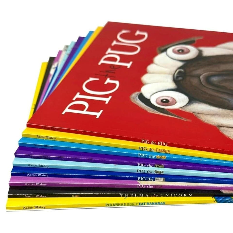 Pig The Pug & Friends by Aaron Blabey 9 Books Boxed Set (Includes Exclusive Poster!) - Ages 3+ - Paperback 3-5 Scholastic
