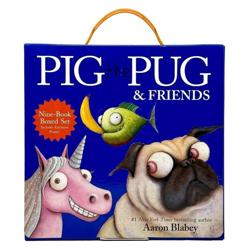Pig The Pug & Friends by Aaron Blabey 9 Books Boxed Set (Includes Exclusive Poster!) - Ages 3+ - Paperback 3-5 Scholastic