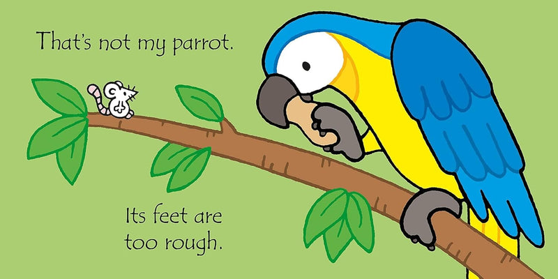 That's Not My Parrot by Fiona Watt (Usborne Touchy-Feely Books) - Ages 0-2 - Sprayed Edges Board Book 0-5 Usborne Publishing Ltd