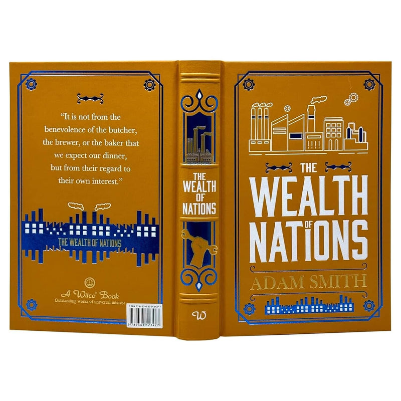 The Wealth of Nations By Adam Smith - Non Fiction - Leather Bound Hardback Fiction Wilco Books