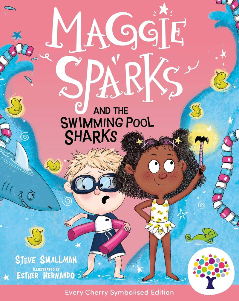 Maggie Sparks and the Swimming Pool Sharks: Accessible Symbolised Edition by Steve Smallman - Ages 5-7 - Paperback (Includes Free Signing Video & Audiobook) 5-7 Every Cherry Publishing