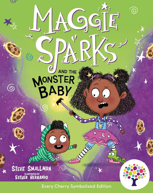 Maggie Sparks and the Monster Baby: Accessible Symbolised Edition by Steve Smallman - Ages 5-7 - Paperback (Includes Free Signing Video & Audiobook) 5-7 Every Cherry Publishing