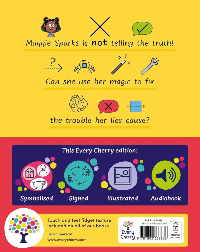 Maggie Sparks and the Truth Dragon: Accessible Symbolised Edition by Steve Smallman - Ages 5+ - Paperback (Includes Free Signing Video & Audiobook) 5-7 Every Cherry Publishing