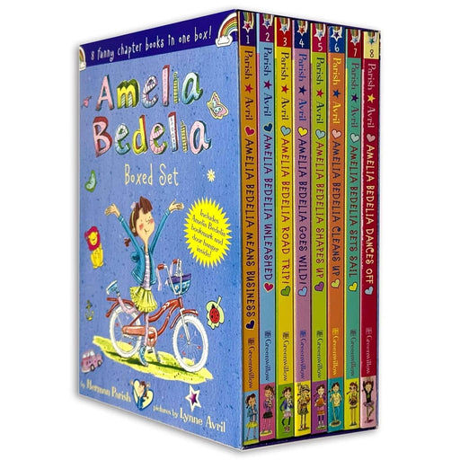 Amelia Bedelia Funny Chapter Books by Herman Parish Illustrated 8 Books Collection Box Set - Ages 6-10 - Paperback 5-7 HarperCollins Publishers