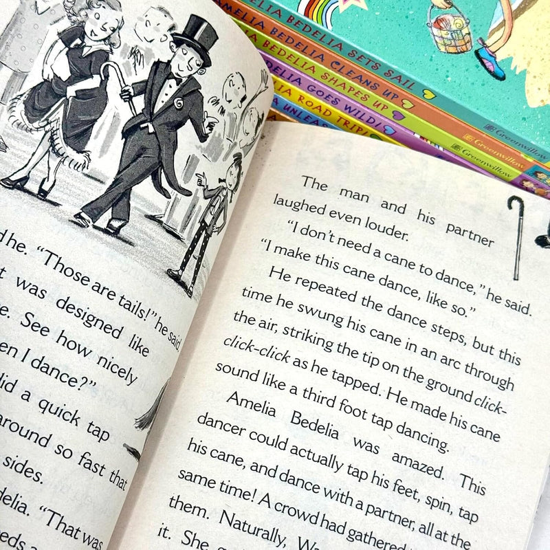 Amelia Bedelia Funny Chapter Books by Herman Parish Illustrated 8 Books Collection Box Set - Ages 6-10 - Paperback 5-7 HarperCollins Publishers