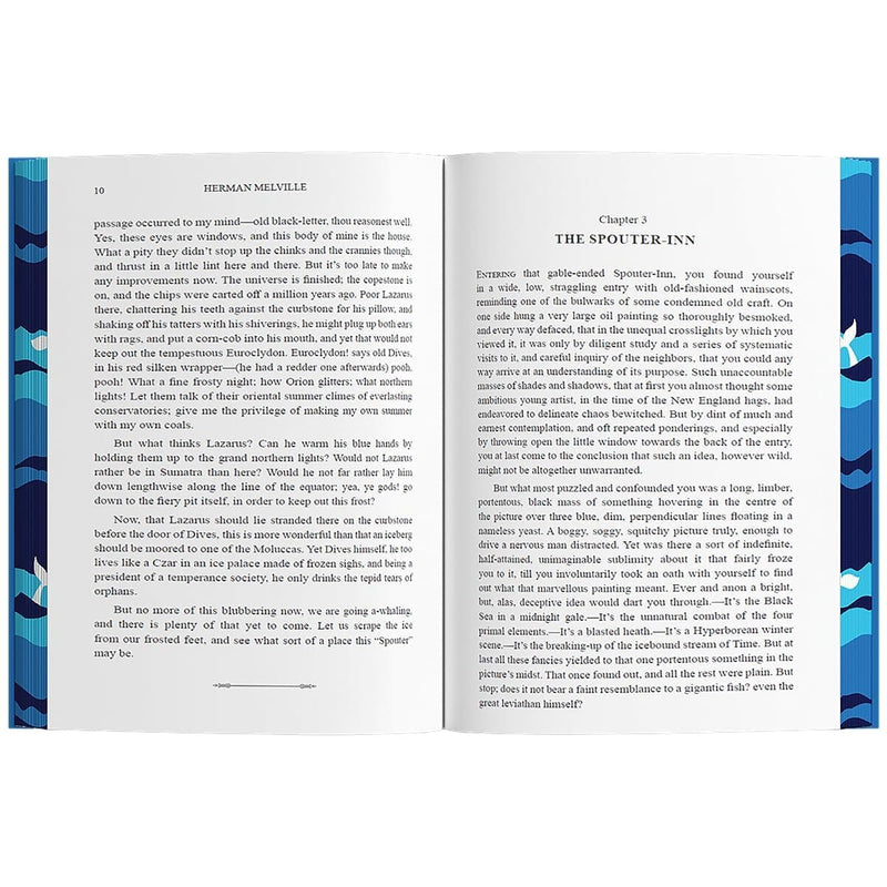 Moby Dick by Herman Melville - Fiction - Sprayed Edge Hardback