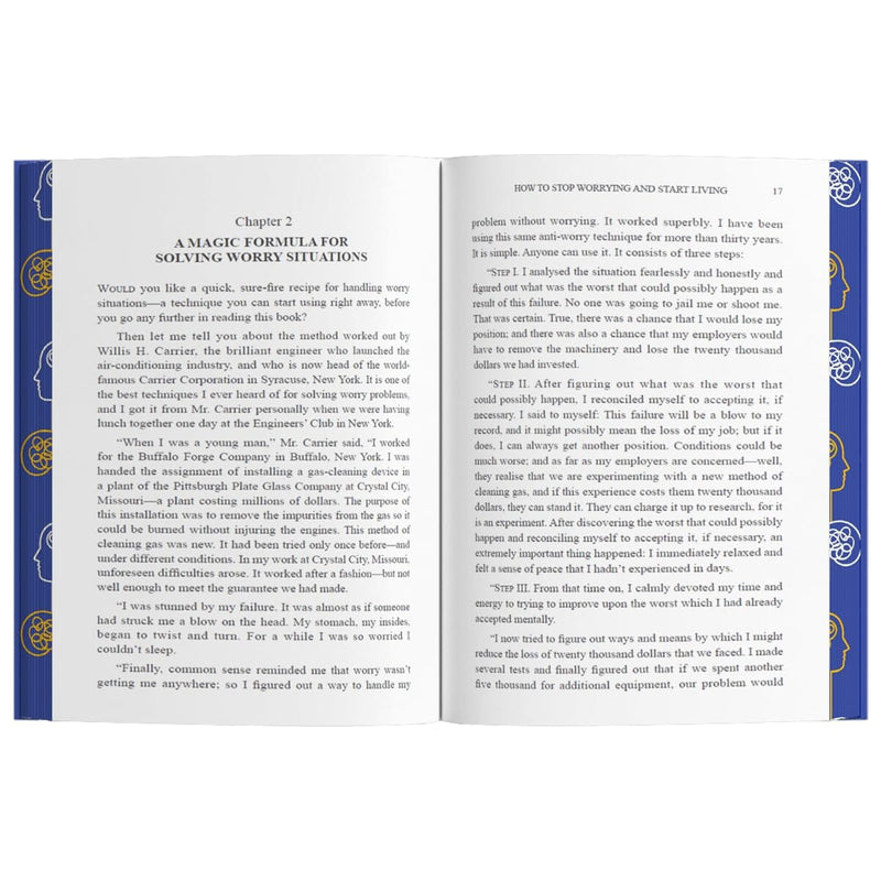 How to Stop Worrying and Start Living by Dale Carnegie - Non Fiction - Sprayed Edges Hardback