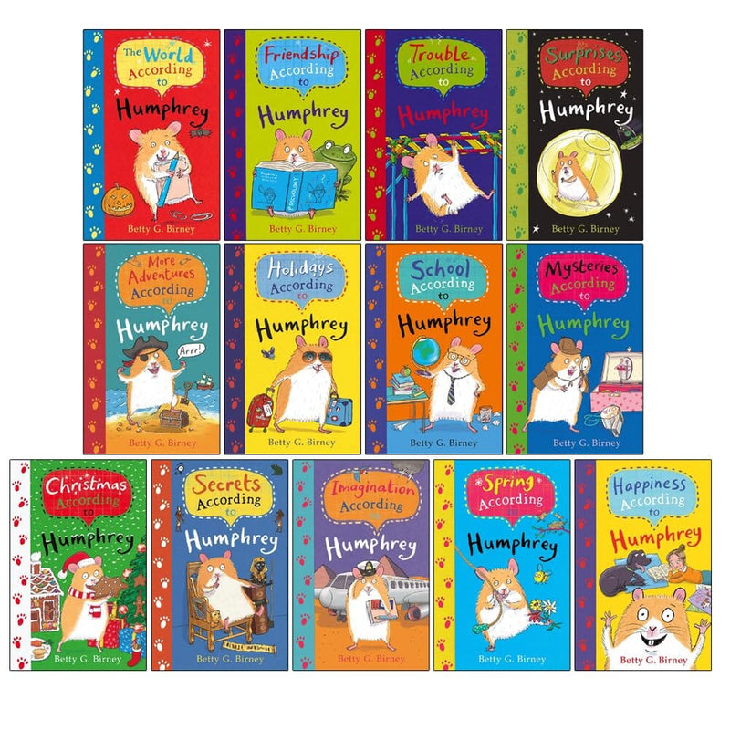 According to Humphrey the Hamster Series by Betty G. Birney 13 Books Collection Set - Ages 7+ - Paperback 7-9 Faber & Faber