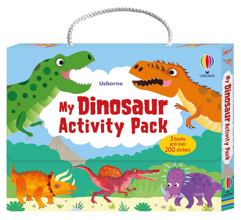 Usborne: My Dinosaur Activity Pack 3 Books Box Set and Over 200 Stickers - Ages 3+ - Paperback