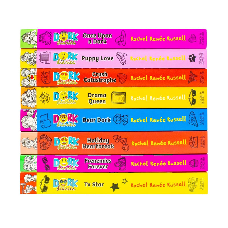 Dork Diaries Series (Vol. 5-12) By Rachel Renee Russell 8 Books Collection Set - Ages 9-14 - Paperback