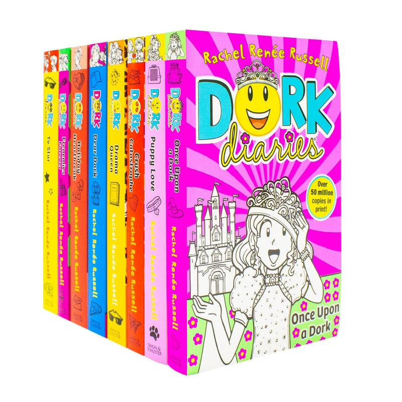 Dork Diaries Series (Vol. 5-12) By Rachel Renee Russell 8 Books Collection Set - Ages 9-14 - Paperback