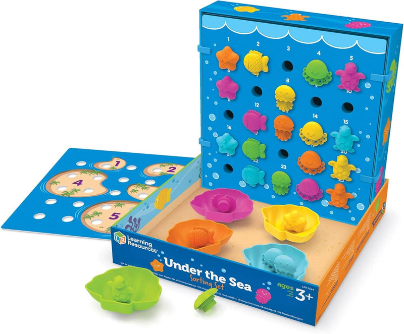 Learning Resources Under The Sea Sorting Set: Sorting, Counting & More! (46 Pieces) - Ages 3+ - Educational Toy 3-5 Learning Resources