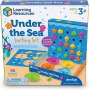 Learning Resources Under The Sea Sorting Set: Sorting, Counting & More! (46 Pieces) - Ages 3+ - Educational Toy 3-5 Learning Resources