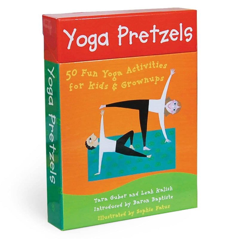 Yoga Pretzels: 50 Fun Yoga Activities for Kids and Grownups by Tara Guber & Leah Kalish - Ages 4+ - Yoga Cards 3-5 Barefoot Books Ltd