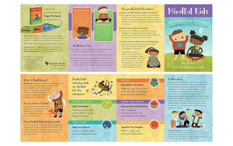 Mindful Kids: 50 Mindfulness Activities for Kindness, Focus and Calm by Whitney Stewart - Ages 4+ - Activity Card 3-5 Barefoot Books Ltd