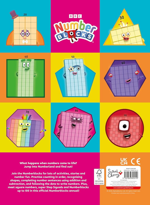 Numberblocks Annual 2027: Packed with Puzzles, Games and Stories! - Ages 3-5 - Hardback 3-5 Sweet Cherry Publishing