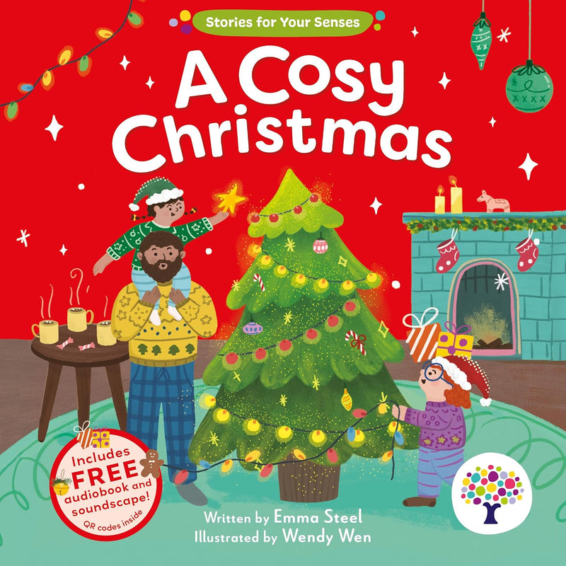 A Cosy Christmas (Stories for Your Senses) by Emma Steel  - Ages 3-5 - Board Book (Includes Free Audiobook & Soundscape!)