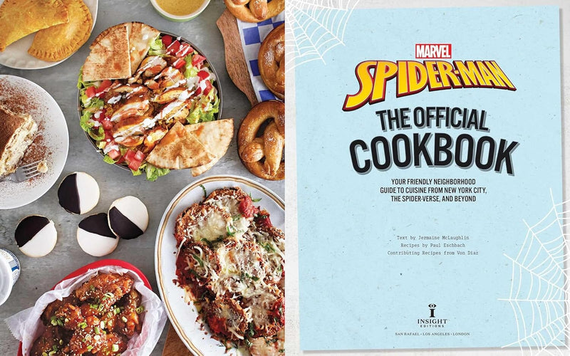 Marvel: Spider-Man: The Official Cookbook: Your Friendly Neighborhood Guide to Cuisine from NYC, the Spider-Verse & Beyond by Jermaine McLaughlin & Paul Eschbach - Non-Fiction - Hardback Non-Fiction Insight Editions