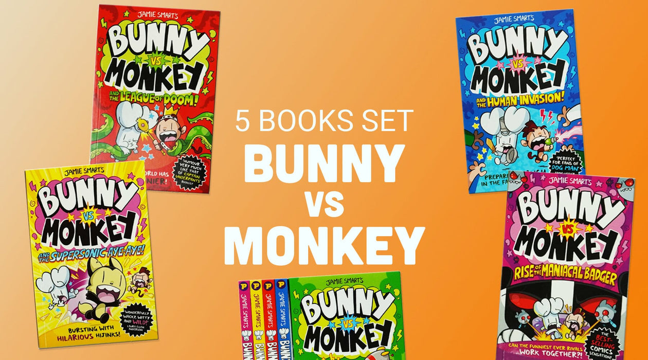 Bunny vs Monkey by Jamie Smart 5 Books Set — Books2Door