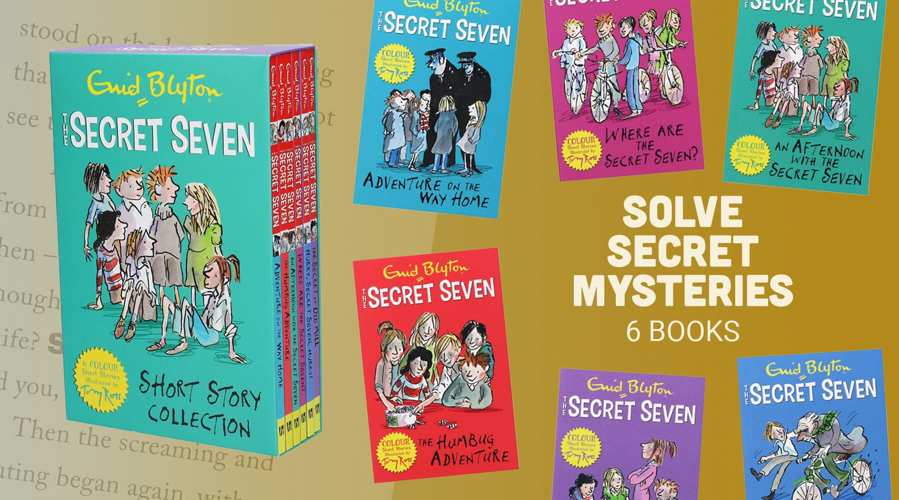 The Secret Seven Short Story Collection 6 Books Box Set By Enid Blyton