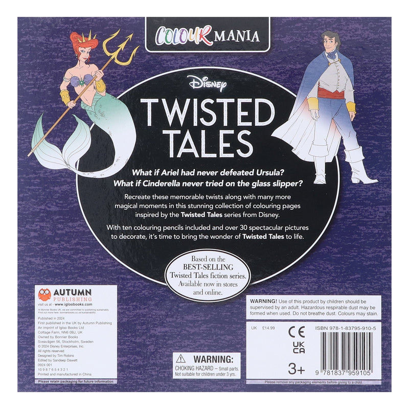 Disney: Twisted Tales Colourmania: Colour Disney's Most Memorable 'WHAT IF...?' Moments - Ages 10+ - Paperback 9-14 Autumn Publishing