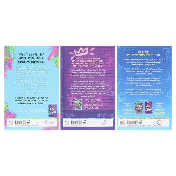 Nathanael Lessore Collection (Steady For This, King of Nothing & What Happens Online) 3 Books Set - Ages 11+ - Paperback Young Adult Bonnier Books Ltd