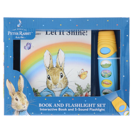 The World of Peter Rabbit: Let it Shine! Interactive Book and 5-Sound Flashlight Set - Ages 3-6 - Board Book 3-5 PI Kids