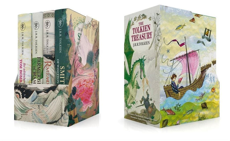 The Tolkien Treasury 4 Books Collection Box Set By J.R.R Tolkien - Ages 7-9 - Hardback 7-9 HarperCollins Publishers