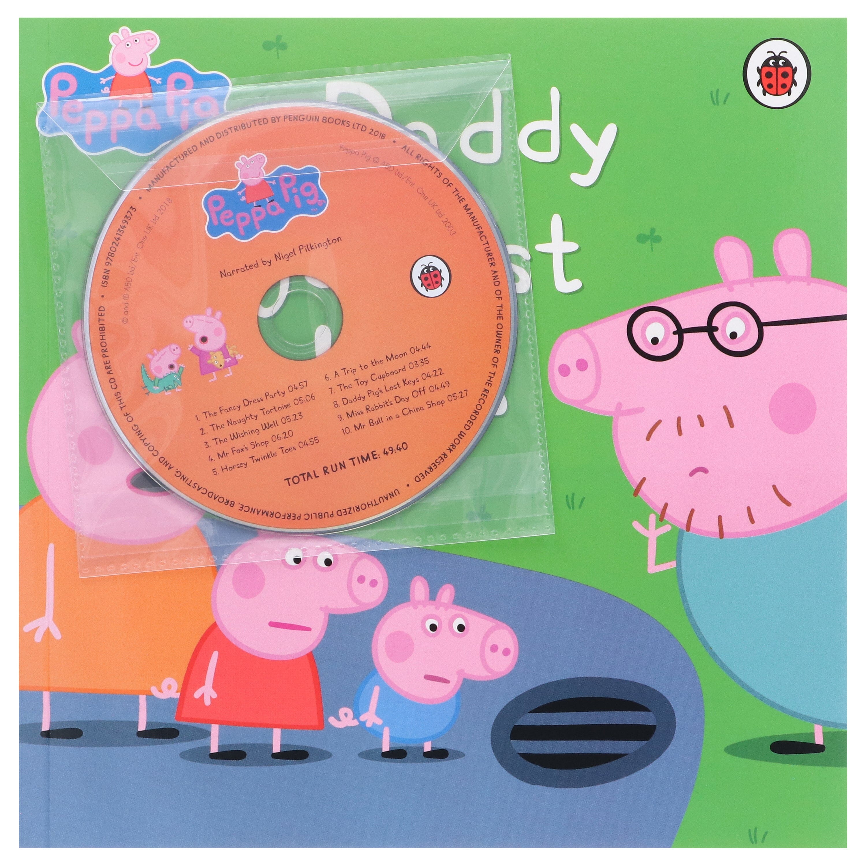 Peppa Pig Collection 10 Books Set in a Orange Bag with an Audio CD