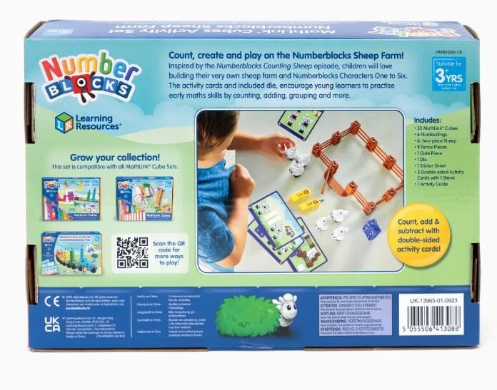 MathLink® Cubes Activity Set Numberblocks® Sheep Farm By Learning Resources - Ages 3+ - Educational Toys 0-5 Learning Resources