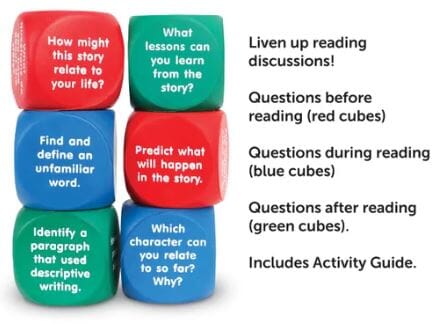 Reading Comprehension 6 Cubes (Soft Foam) By Learning Resources - Ages 3+ - Educational Toys 5-7 Learning Resources