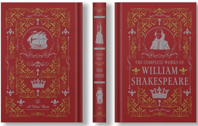 The Complete Works of William Shakespeare - Fiction - Leather Bound Fiction Wilco Books
