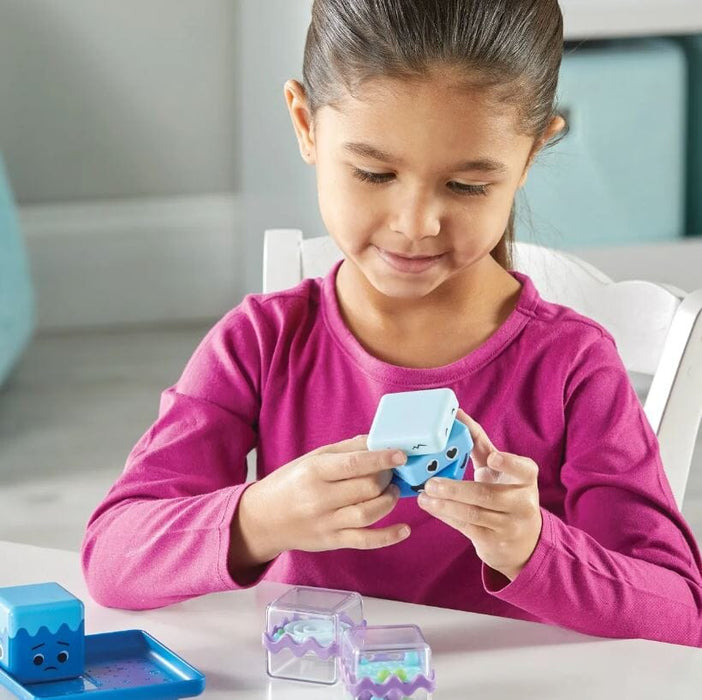 Fidget Solver Cool Down Cubes Sensory Fidget Set: Squeeze, Spin, Solve and Shift - A ...