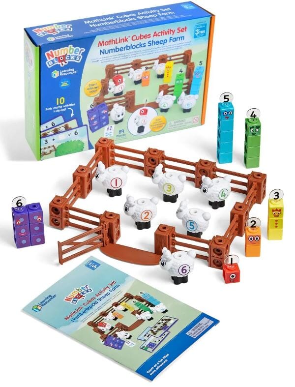 MathLink® Cubes Activity Set Numberblocks® Sheep Farm By Learning Reso ...