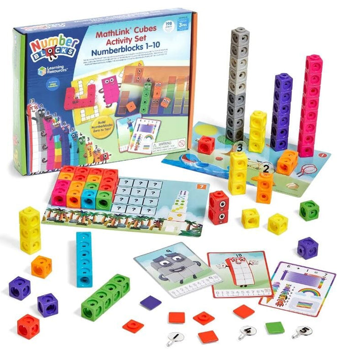 MathLink Cubes Numberblocks 1-10 Activity Set by Learning Resources ...