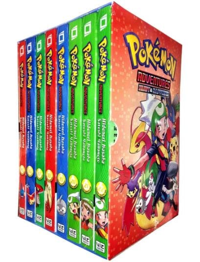Pokémon Adventures Ruby Sapphire Series Hidenori Kusaka illustrated 8 Books Collection Set Ages 8 12 Paperback