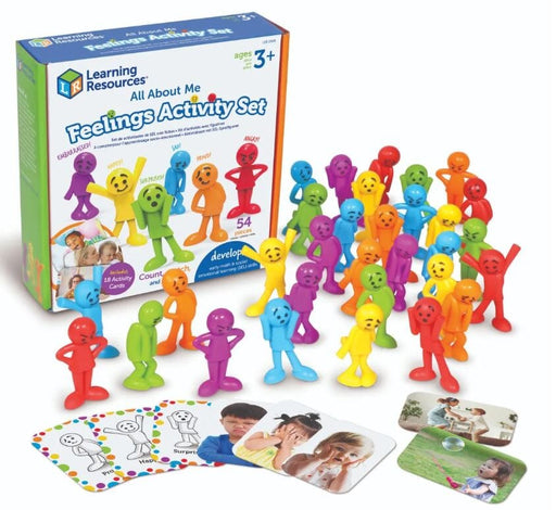 All About Me Feelings Activity Set: Count, Match and Sort (Includes 18 Activity Cards & 54 Pieces) - Ages 3+ - Educational Toys 5-7 Learning Resources