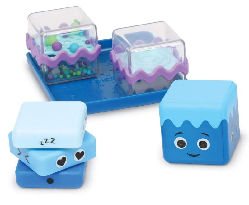 Cool Down Cubes Sensory Fidget Set: Squeeze, Spin, Solve and Shift - Ages 3+ - Educational Toys 5-7 Learning Resources